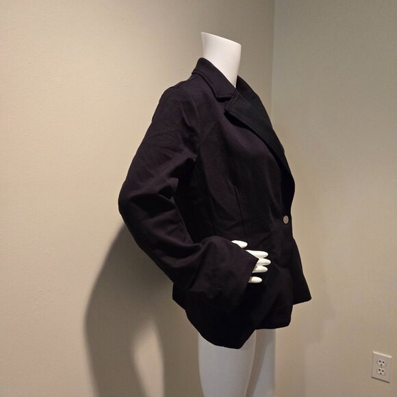 Spanx Perfect Asymmetrical Blazer Jacket Black M - Picture 5 of 6